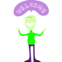download Welcome clipart image with 90 hue color