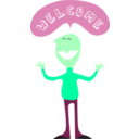 download Welcome clipart image with 135 hue color