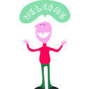 download Welcome clipart image with 315 hue color