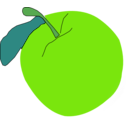 download Apple clipart image with 90 hue color