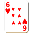 White Deck 6 Of Hearts