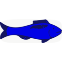 download Fish clipart image with 180 hue color