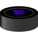 download Hockey Puck Canada clipart image with 270 hue color