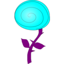 download Rose clipart image with 180 hue color
