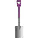download Spade clipart image with 270 hue color