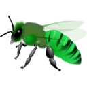 download Honeybee clipart image with 90 hue color
