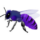 download Honeybee clipart image with 225 hue color
