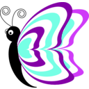download Cartoon Butterfly Cv4 clipart image with 90 hue color