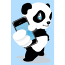 Panda With Mobile Phone