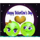 download Happy Valentine Smiley Emoticon clipart image with 45 hue color