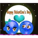 download Happy Valentine Smiley Emoticon clipart image with 180 hue color