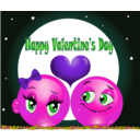 download Happy Valentine Smiley Emoticon clipart image with 270 hue color