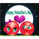 download Happy Valentine Smiley Emoticon clipart image with 315 hue color