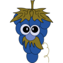 download Grapes clipart image with 270 hue color