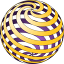 download Spiral Ball clipart image with 45 hue color
