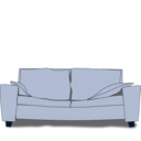 download The Couch clipart image with 180 hue color