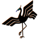 download Bird Emblem 2 clipart image with 180 hue color
