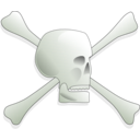 download Skull And Bones clipart image with 45 hue color