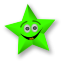 download Smiling Star clipart image with 45 hue color