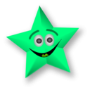 download Smiling Star clipart image with 90 hue color