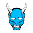 download Oni Mask clipart image with 315 hue color