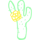 download Cactus Linda Kim 01 clipart image with 45 hue color