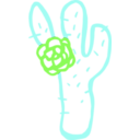 download Cactus Linda Kim 01 clipart image with 90 hue color