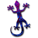 download Gecko 2 clipart image with 225 hue color