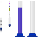 download Homebrewing Hydrometers And Cylinders clipart image with 225 hue color