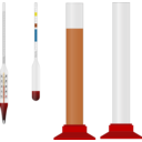 download Homebrewing Hydrometers And Cylinders clipart image with 0 hue color