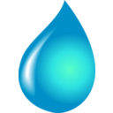 download Water Drop clipart image with 315 hue color