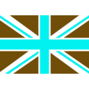 download Uk Union Flag clipart image with 180 hue color