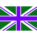 download Uk Union Flag clipart image with 270 hue color