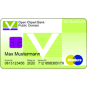 download Bankcard With Text clipart image with 225 hue color