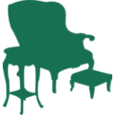 download Armchair And Table clipart image with 315 hue color