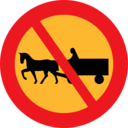 No Horse And Carts Sign