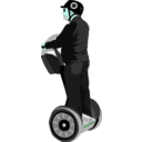 download Man On Segway clipart image with 135 hue color