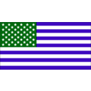download Us Flag clipart image with 270 hue color