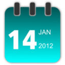 download Calendar clipart image with 180 hue color