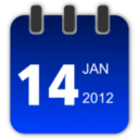 download Calendar clipart image with 225 hue color