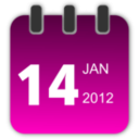 download Calendar clipart image with 315 hue color