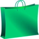 download Green Bag clipart image with 45 hue color
