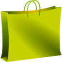download Green Bag clipart image with 315 hue color