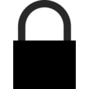 download Padlock Silhouette A J 01 clipart image with 45 hue color