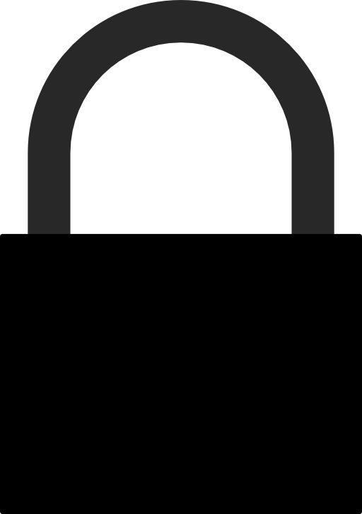 Padlock Silhouette A J 01