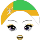 download Pretty Omani Girl Smiley Emoticon clipart image with 45 hue color