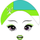 download Pretty Omani Girl Smiley Emoticon clipart image with 90 hue color