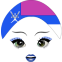 download Pretty Omani Girl Smiley Emoticon clipart image with 225 hue color