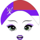 download Pretty Omani Girl Smiley Emoticon clipart image with 270 hue color