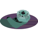 download Sea Otter clipart image with 135 hue color
